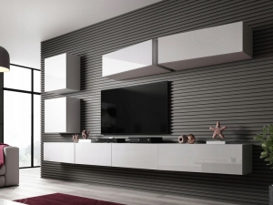Гостиная Vigo Slant 5 белый мат/белый глянец 