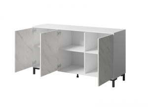 Комод Marmo 150 3D белый мат открытая