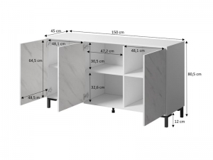 Комод Marmo 150 3D