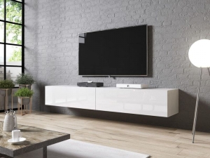 ТВ тумба Slide 200 белый глянец/белый глянец 