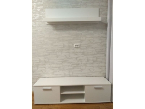 ТВ тумба Soho 140 S4 белая в интерьере